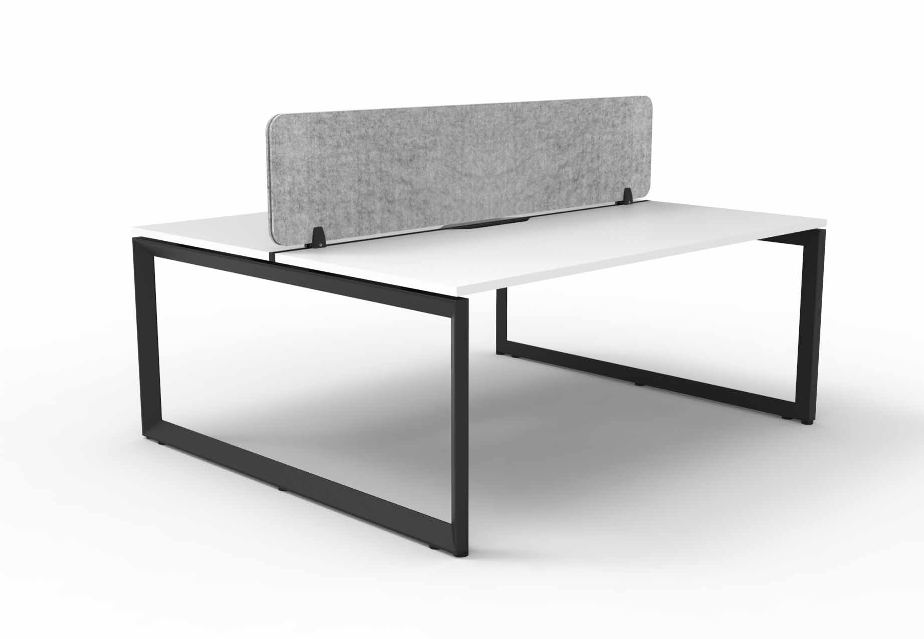 Loop 2 Person Double Sided Workstation - with Eco Screen